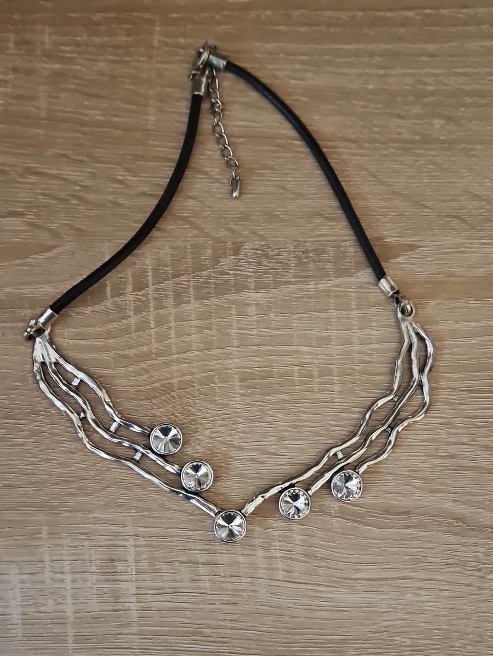 Silver-Tone Crystal Accent Statement Necklace - Women Jewelry